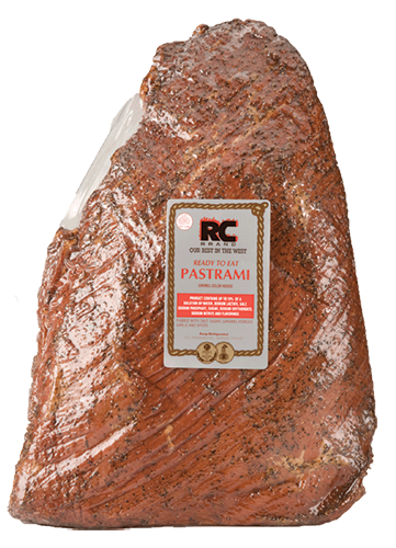 RC Brand ready to eat pastrami for catering