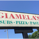 An image of the Giamela's sandwich shop sign